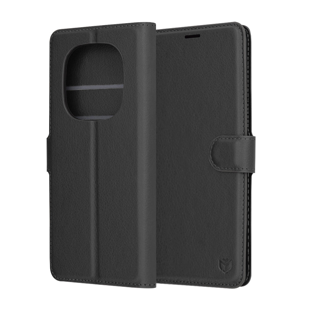 Capa para Xiaomi Redmi Note 14 Pro 4G, Techsuit, Leather Folio, Preta