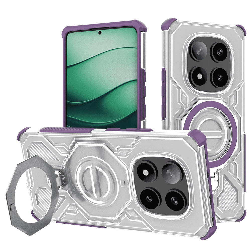 Capa para Xiaomi Redmi Note 14 Pro+ 5G, Techsuit, Carbon Shield Pro, Roxo