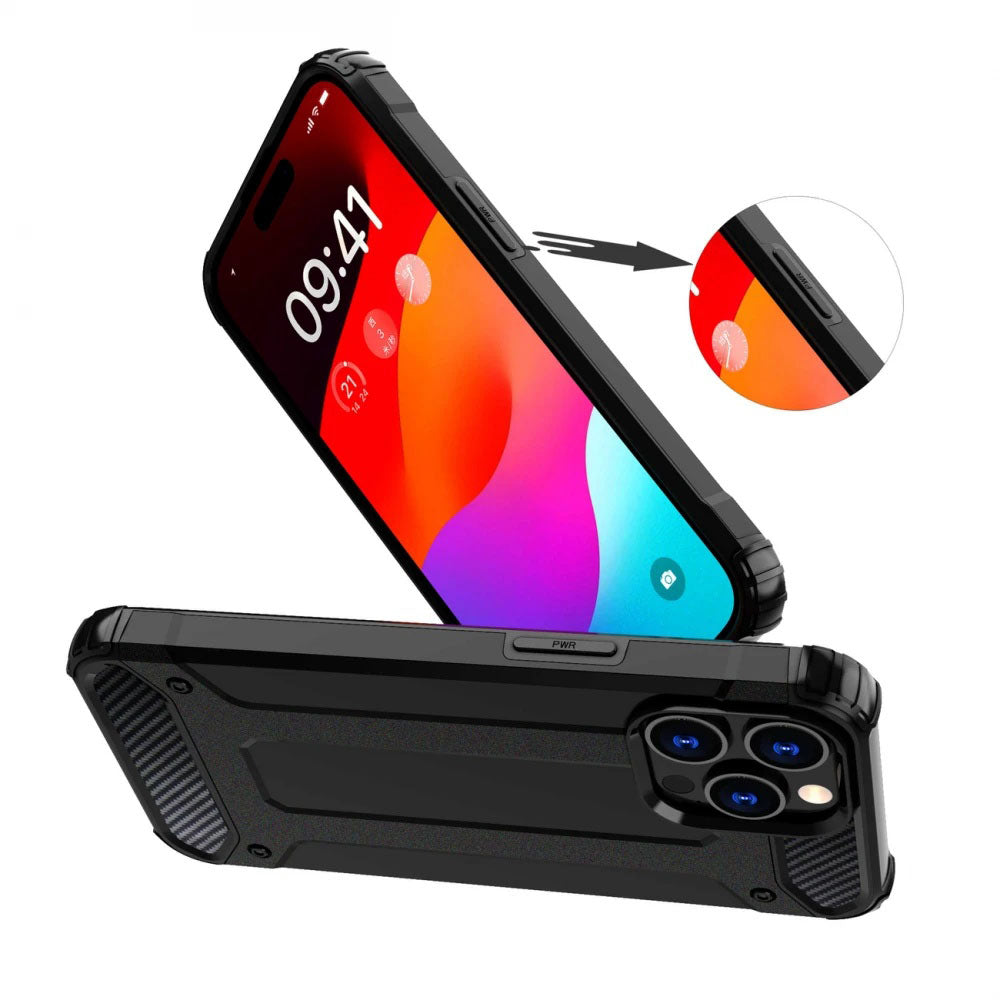 Capa para Xiaomi Redmi Note 14 Pro+ 5G, Techsuit, Hybrid Armor, Preta