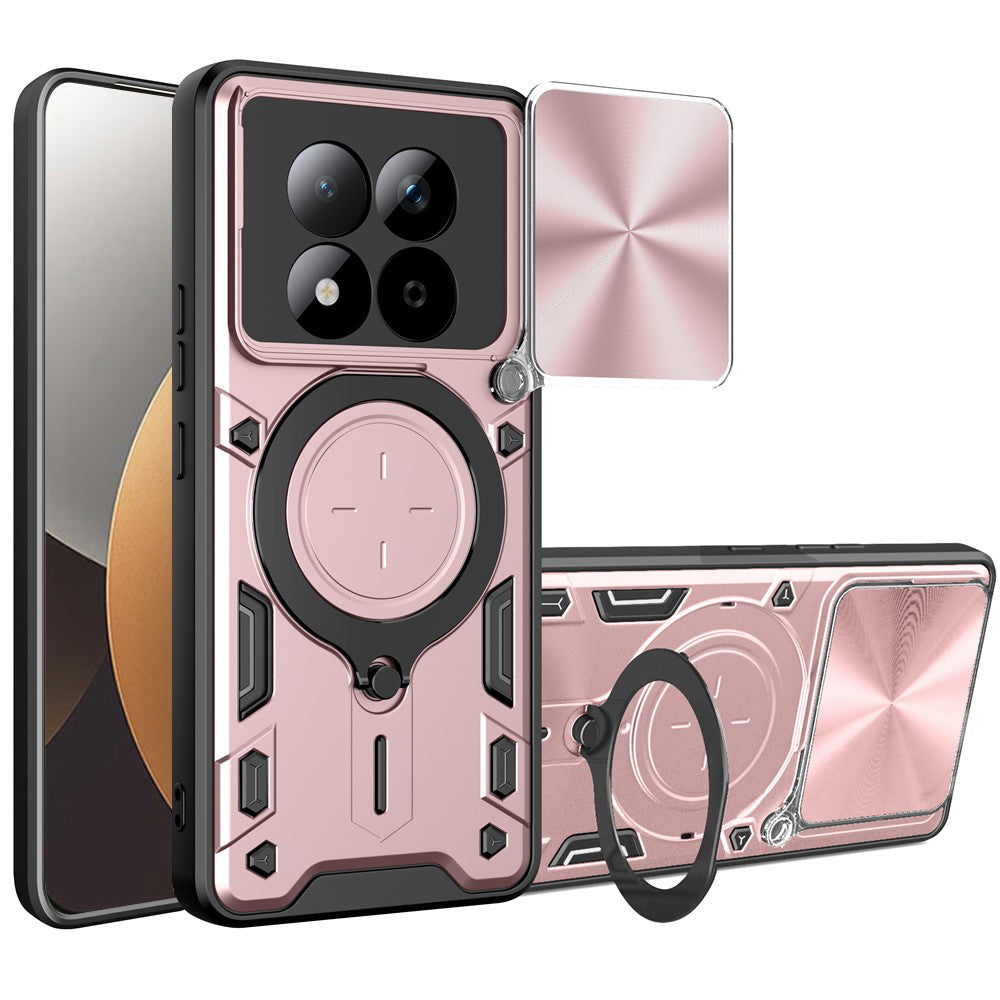 Capa para Xiaomi Redmi Note 15 Pro 5G, Techsuit, CamGuard Pro, Rosa Dourado