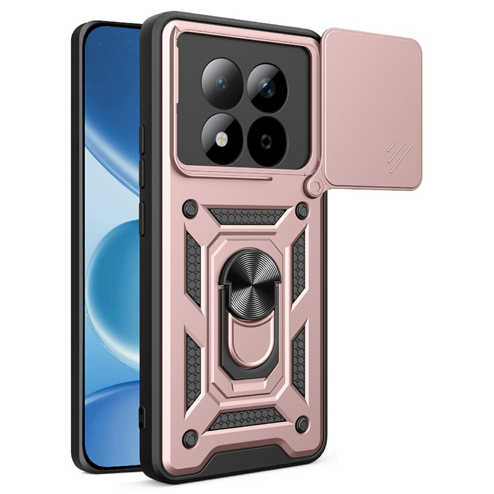 Capa para Xiaomi Redmi Note 15 Pro 5G, Techsuit, CamShield, Rosa Dourado
