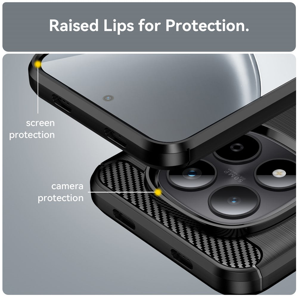 Capa para Xiaomi Redmi Note 15 Pro 5G, Techsuit, Carbono, Preta