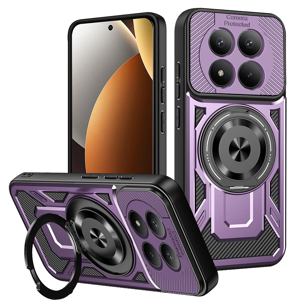 Capa para Xiaomi Redmi Note 15 Pro 5G, Techsuit, RuggedCam, Roxo