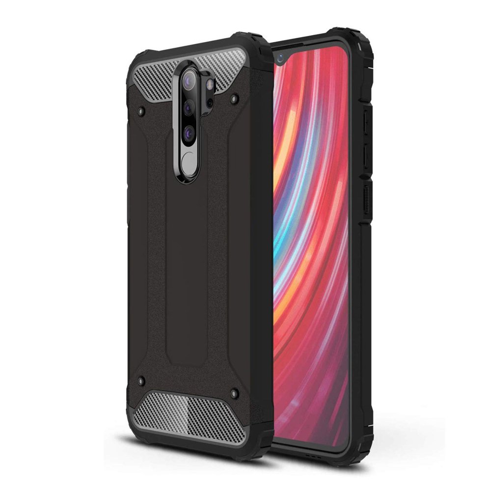 Capa para Xiaomi Redmi Note 8 Pro, Techsuit, Hybrid Armor, Preta