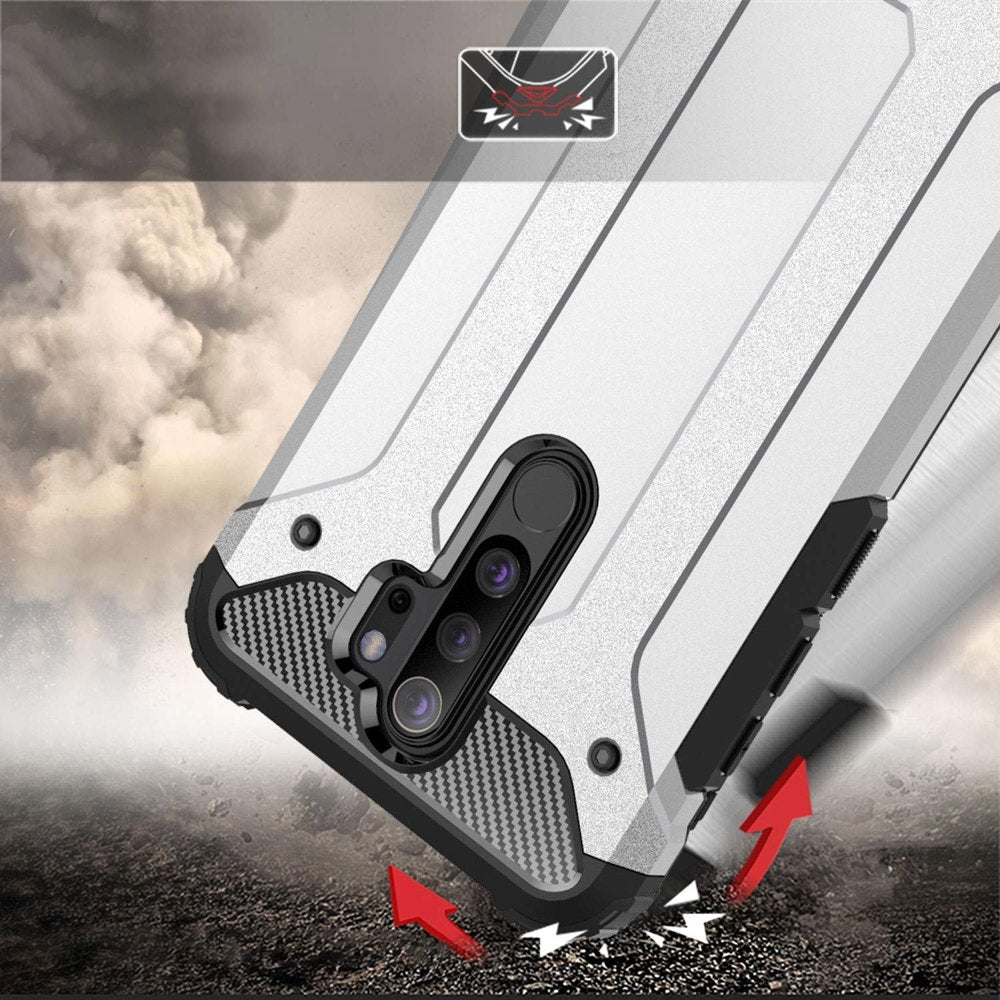 Capa para Xiaomi Redmi Note 8 Pro, Techsuit, Hybrid Armor, Preta