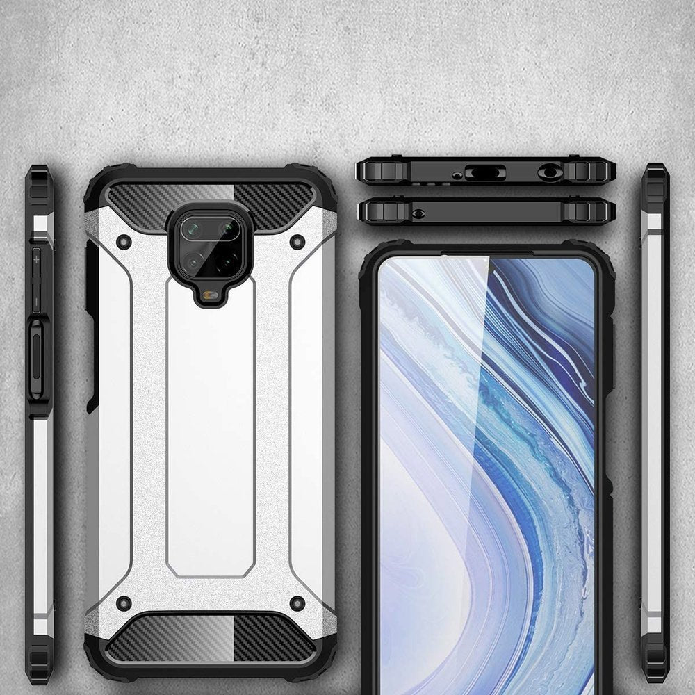 Capa para Xiaomi Redmi Note 9S / Note 9 Pro / Note 9 Pro Max, Techsuit, Hybrid Armor, Preta