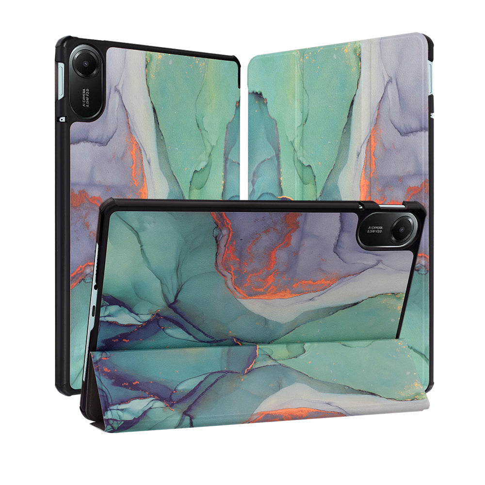 Capa para Xiaomi Redmi Pad 2, Techsuit, FoldPro Green Time, Multicolor