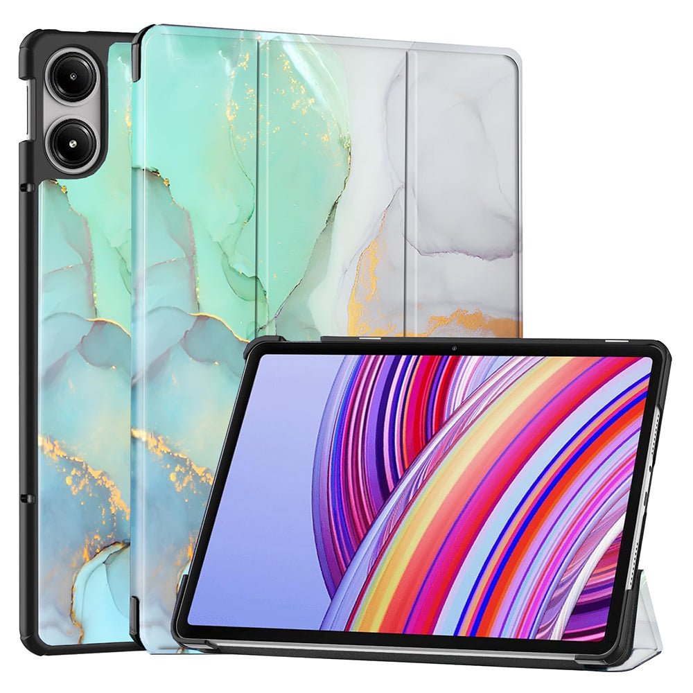 Capa para Xiaomi Redmi Pad Pro / Pad / Pad Pro 5G, Techsuit, FoldPro Green Time, Multicolor
