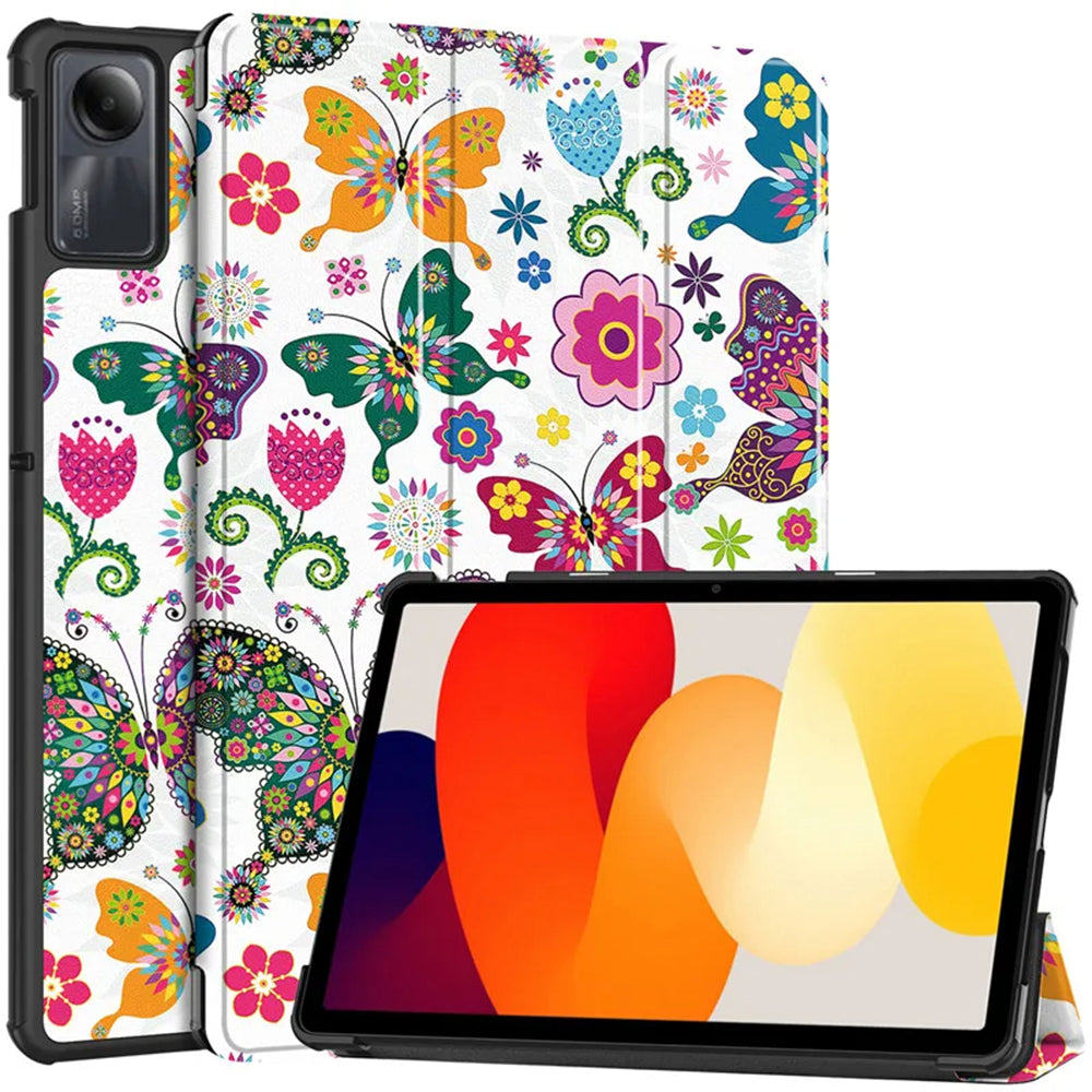 Capa para Xiaomi Redmi Pad SE, Techsuit, FoldPro Butterfly, Multicolor