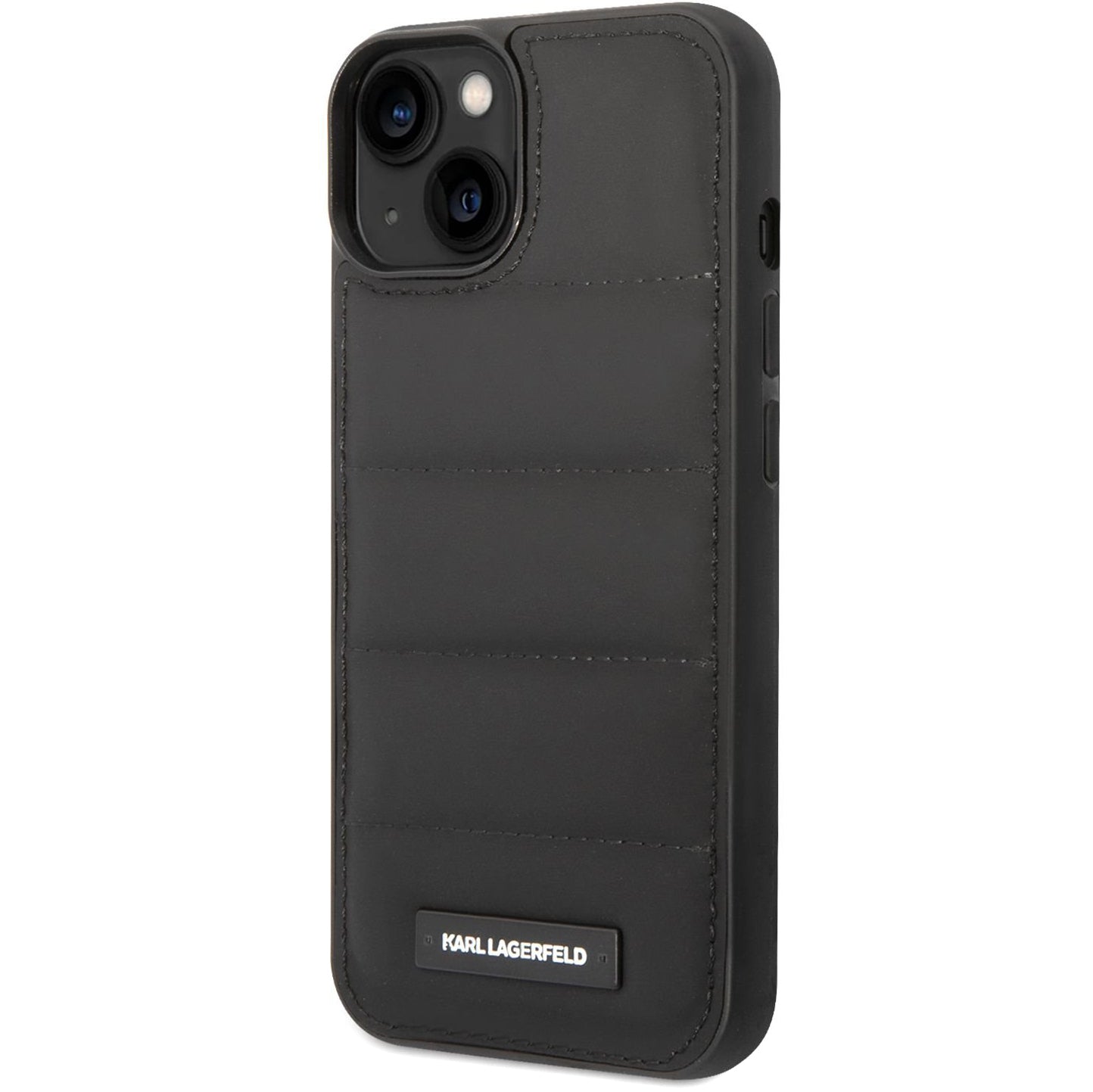 Capa para Apple iPhone 14 Plus, Karl Lagerfeld, Quilted Puffy Metal Logo, Preta