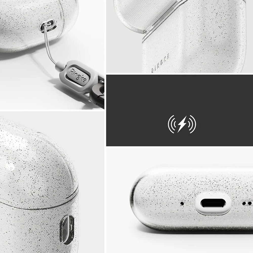 Capa Ringke Air Glitter para Apple AirPods Pro 3, Transparente