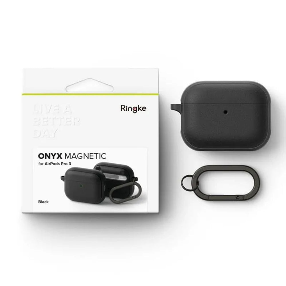 Capa Ringke Onyx Magnética para Apple AirPods Pro 3, Preta