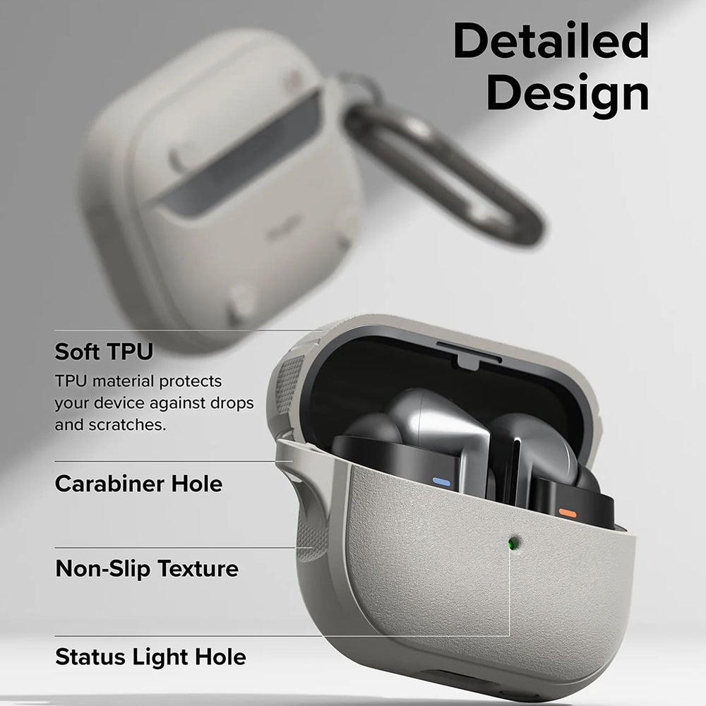 Capa Ringke Onyx Magnética para Samsung Galaxy Buds3 FE / Buds3 Pro / Buds3, Cinzento