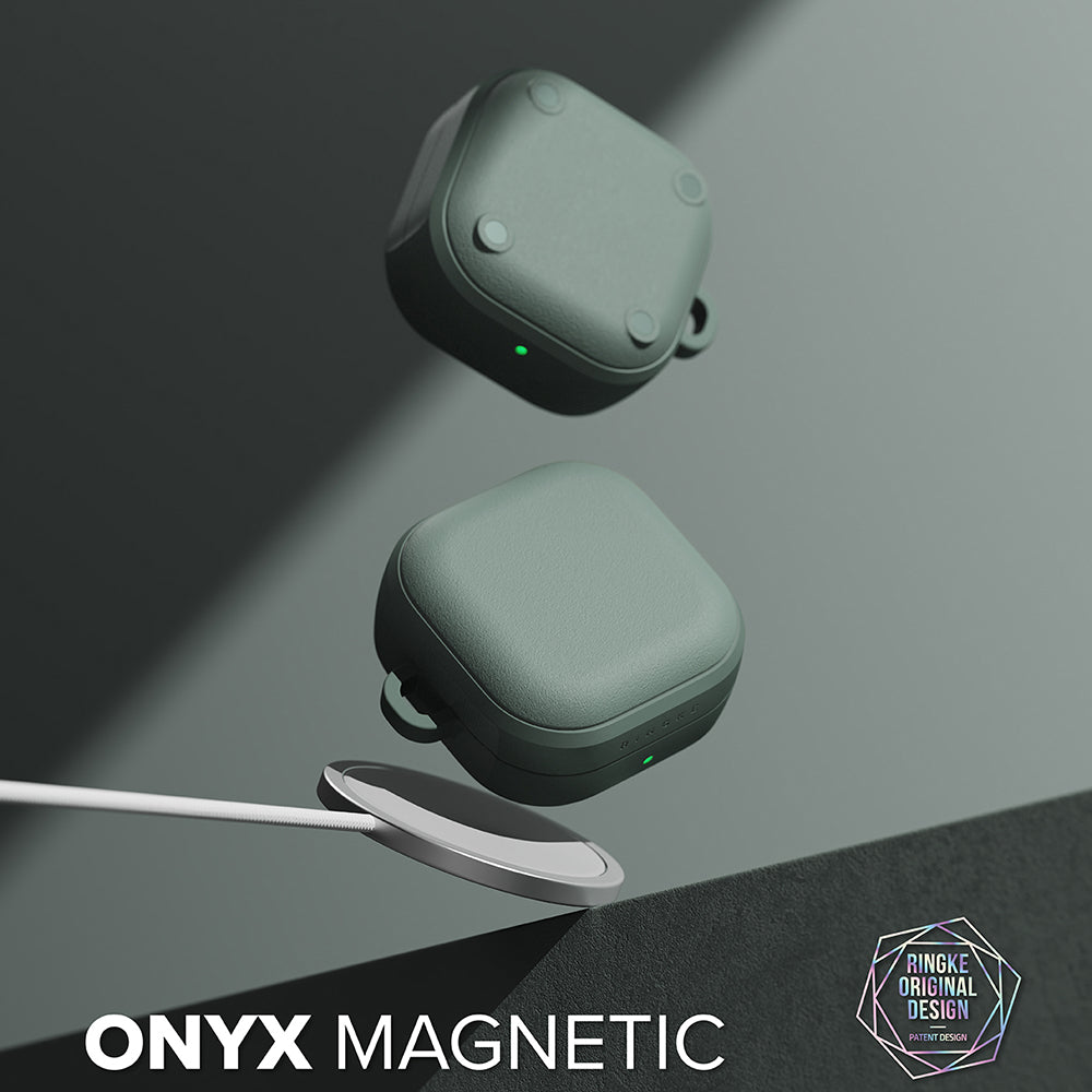 Capa Ringke Onyx Magnética para Samsung Galaxy Buds4 / Buds4 Pro, Verde