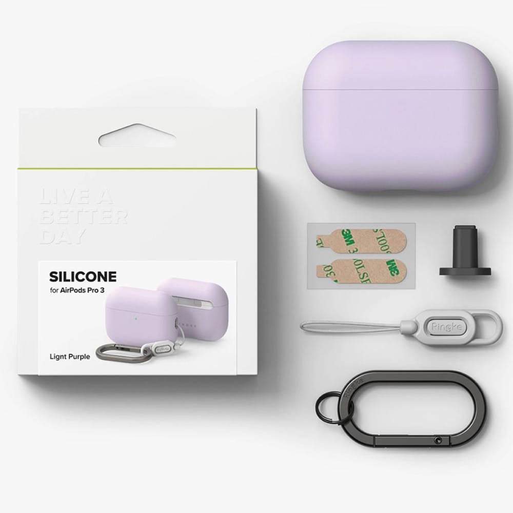 Capa Ringke para Apple AirPods Pro 3, Lilás Claro