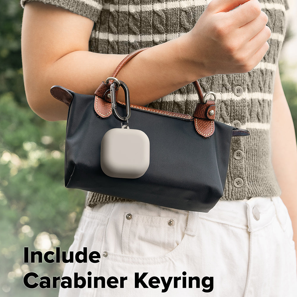 Capa Ringke para Samsung Galaxy Buds4 / Buds4 Pro, Creme