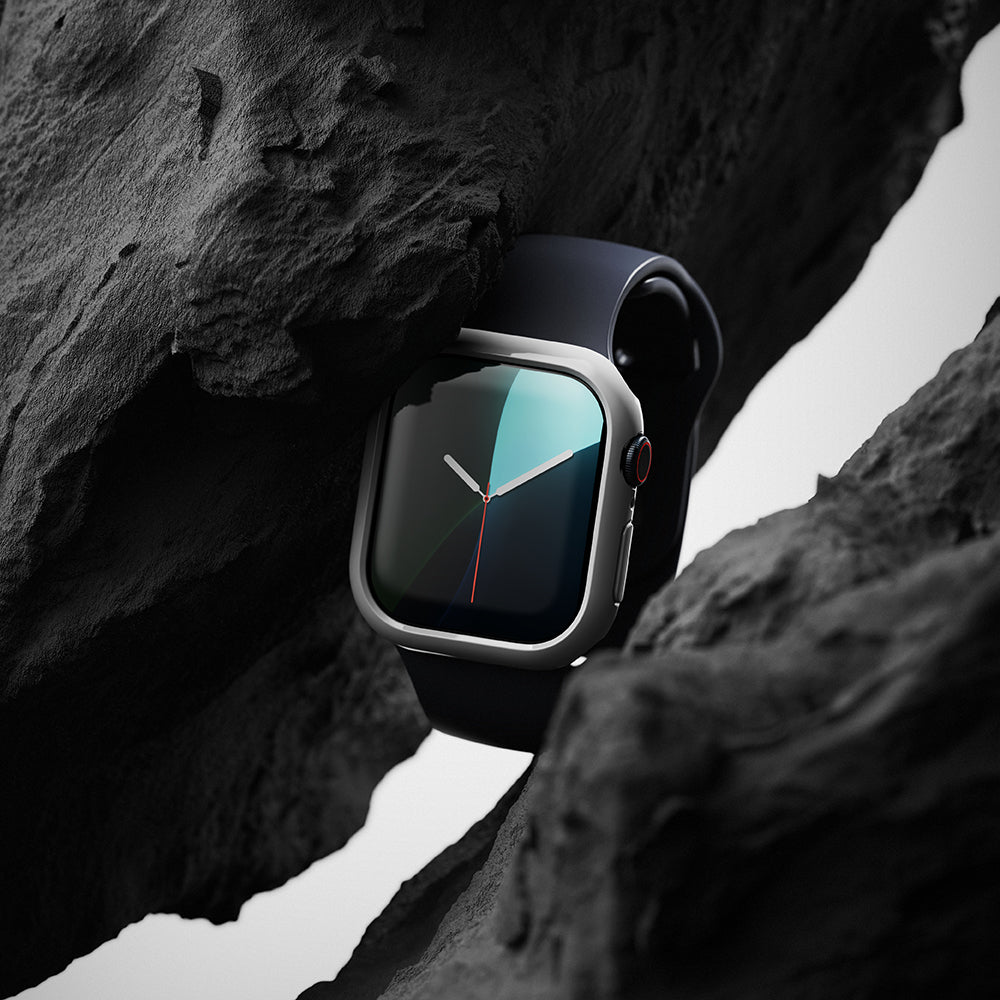 Capa Ringke Slim para Apple Watch Series 10 / 11 46mm, Conjunto de 2 peças, Preto Fosco / Transparente