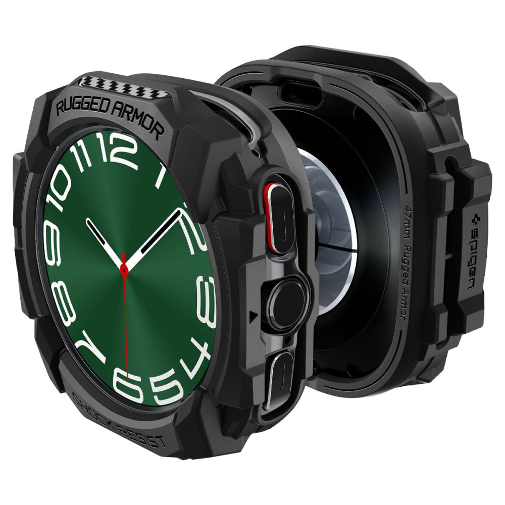 Capa Spigen Rugged Armor para Samsung Galaxy Watch Ultra, Preta