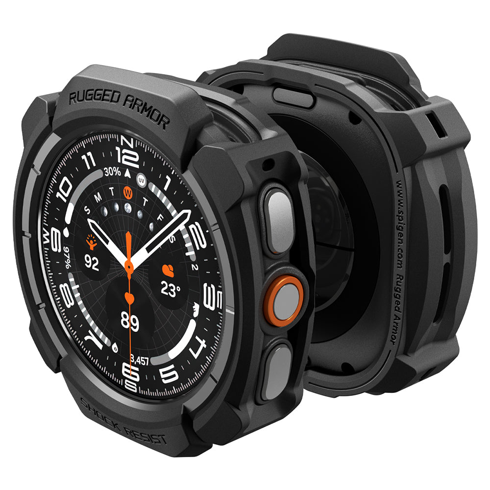 Capa Spigen Rugged Armor para Samsung Galaxy Watch Ultra2, Preto Fosco ACS11611