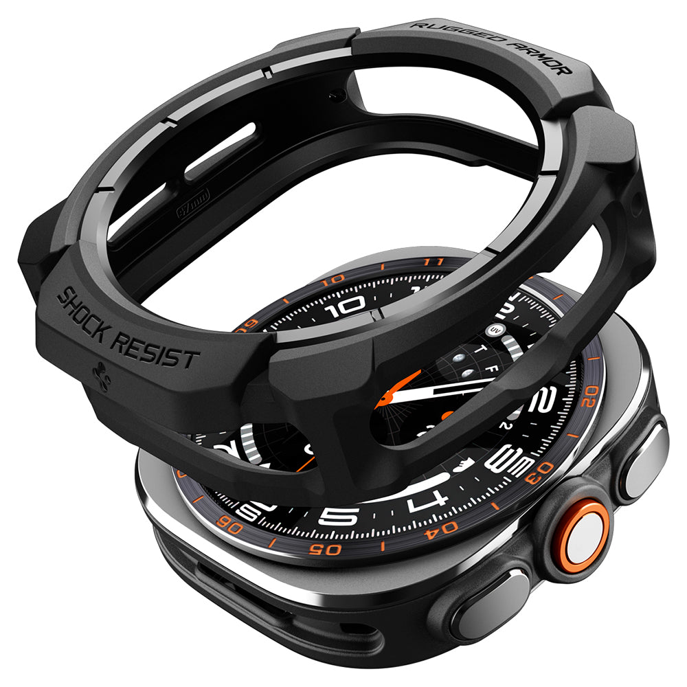 Capa Spigen Rugged Armor para Samsung Galaxy Watch Ultra2, Preto Fosco ACS11611