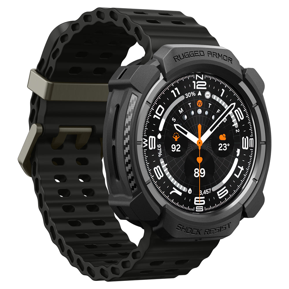 Capa Spigen Rugged Armor para Samsung Galaxy Watch Ultra2, Preto Fosco ACS11611