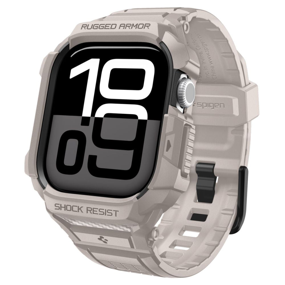 Capa Spigen Rugged Armor Pro V2 para Apple Watch Series 10 / 11 42mm, Bege