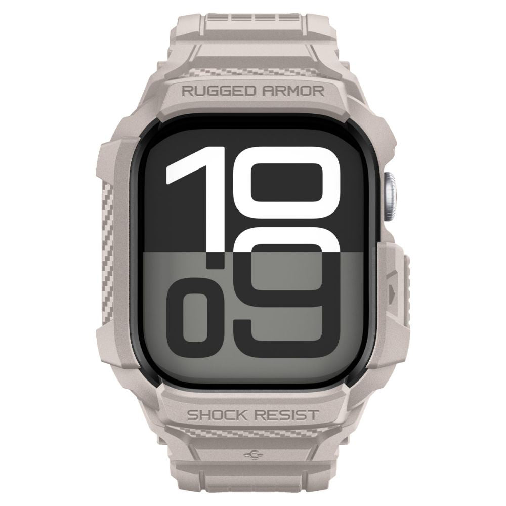 Capa Spigen Rugged Armor Pro V2 para Apple Watch Series 10 / 11 42mm, Bege