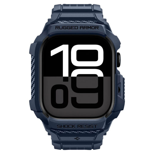 Capa Spigen Rugged Armor Pro V2 para Apple Watch Series 10 / 11 42mm, Azul Marinho ACS10495