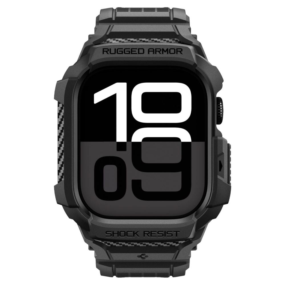 Capa Spigen Rugged Armor Pro V2 para Apple Watch Series 10 / 11 42mm, Preta Mate ACS10494