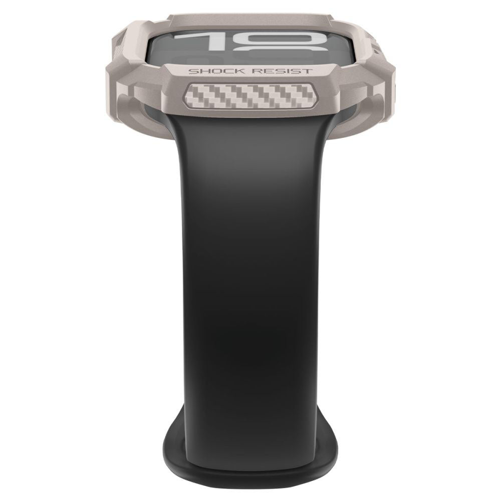 Capa Spigen Rugged Armor V2 para Apple Watch Series 10 / 11 42mm, Bege ACS10493