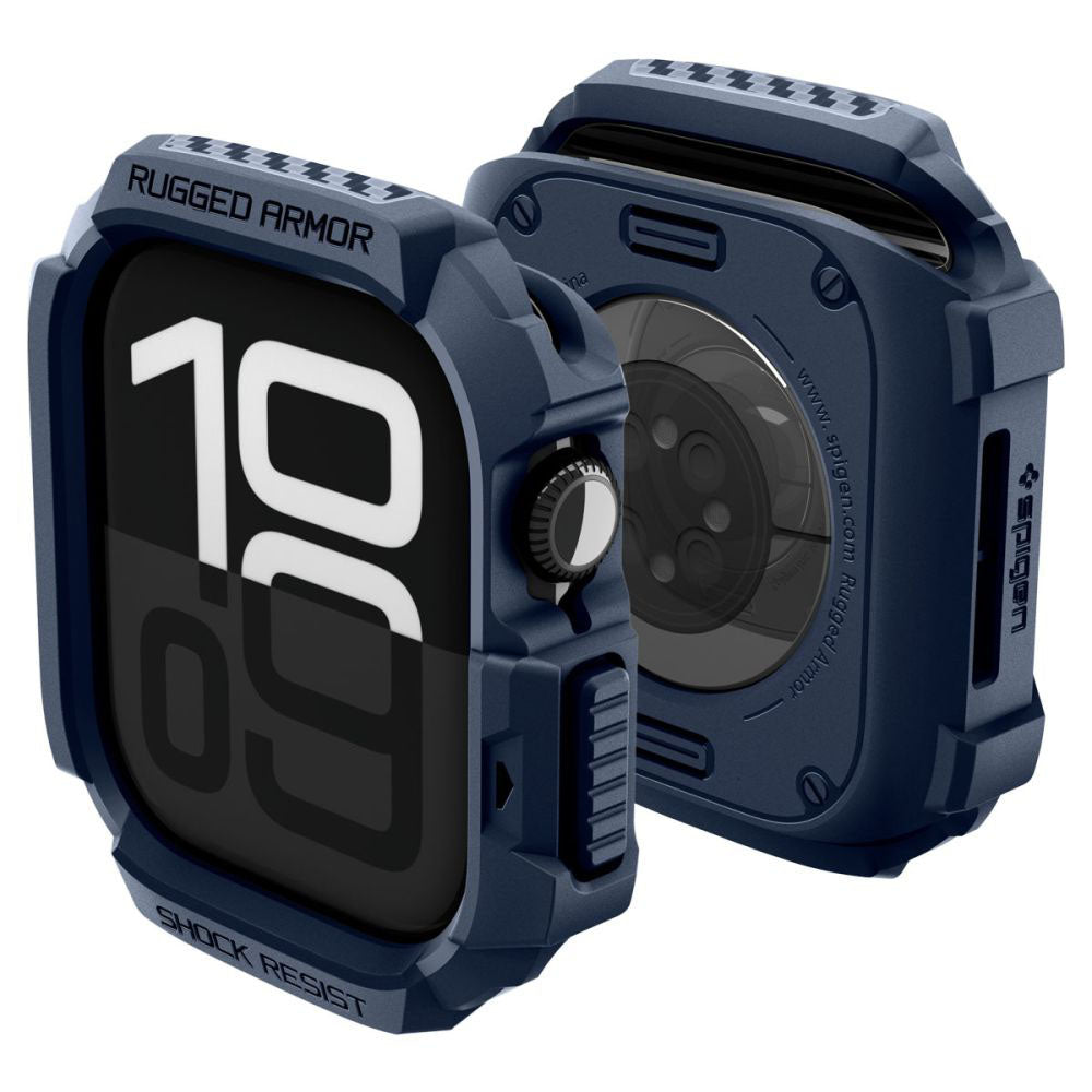 Spigen Rugged Armor V2 Case for Apple Watch Series 10 / 11 42mm, Navy Blue