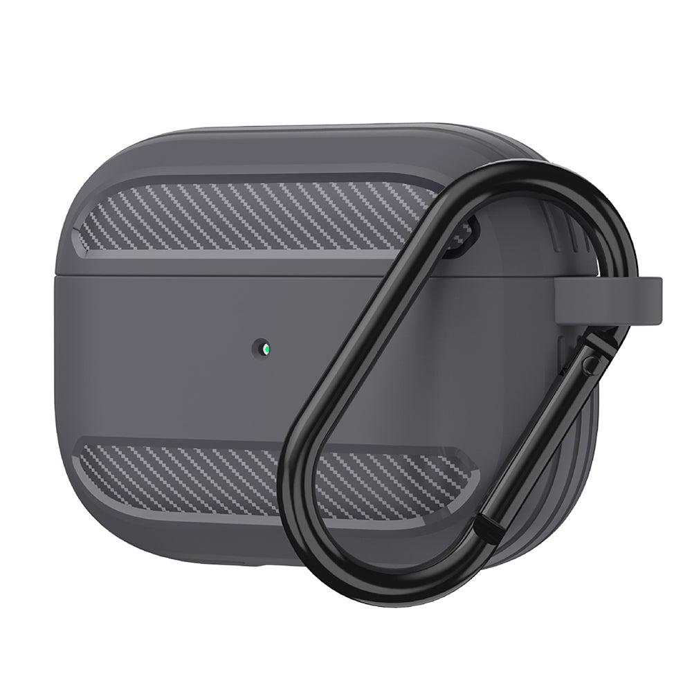 Capa Techsuit Carbon para Apple AirPods 3, Cinzento