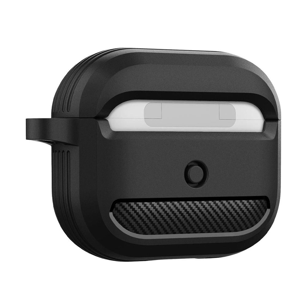 Capa Techsuit Carbon para Apple AirPods 3, Cinzento