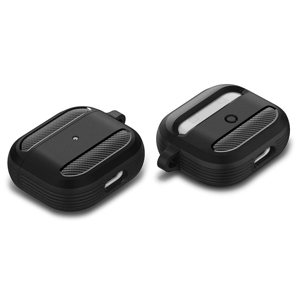 Capa Techsuit Carbon para Apple AirPods 3, Cinzento