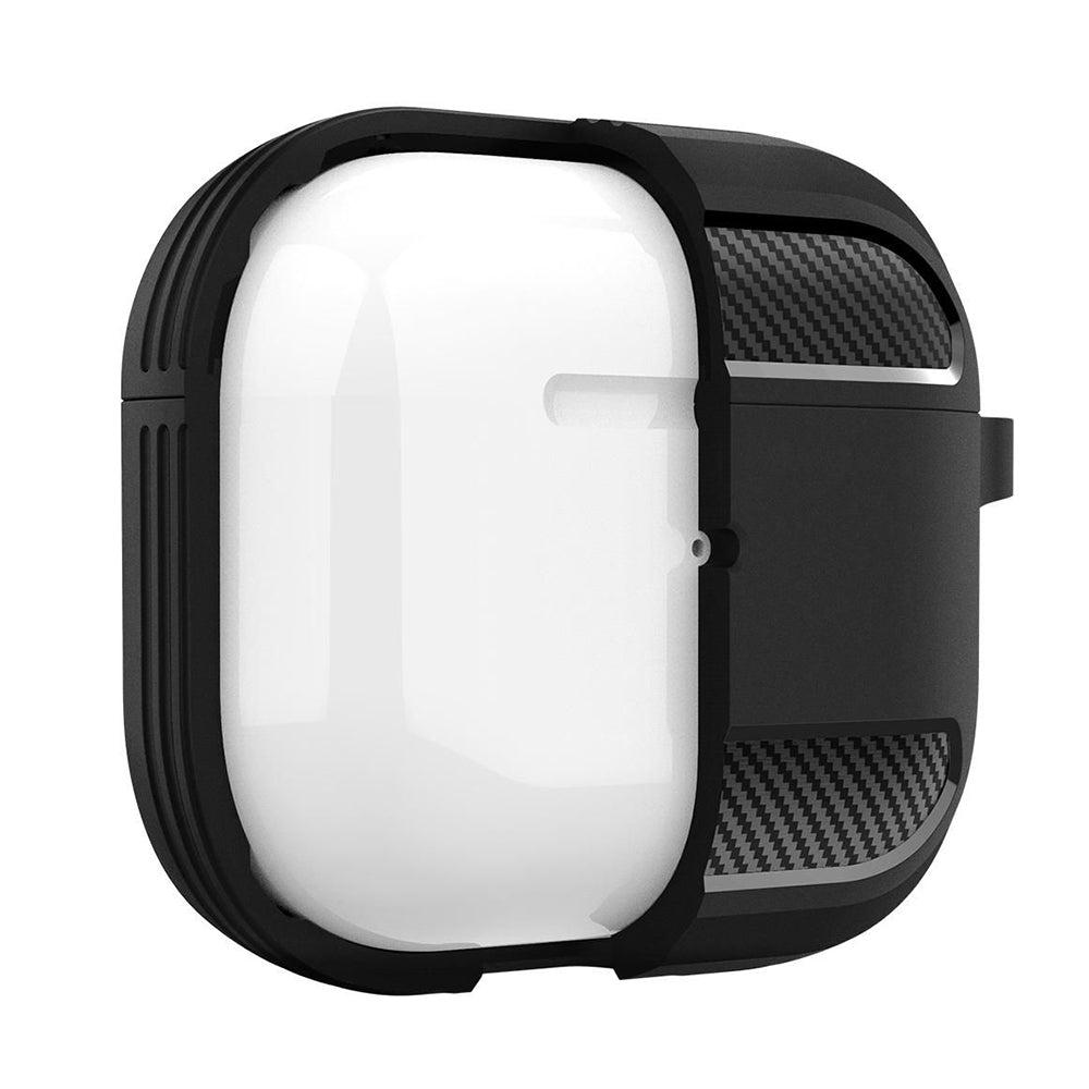 Capa Techsuit Carbon para Apple AirPods 3, Cinzento