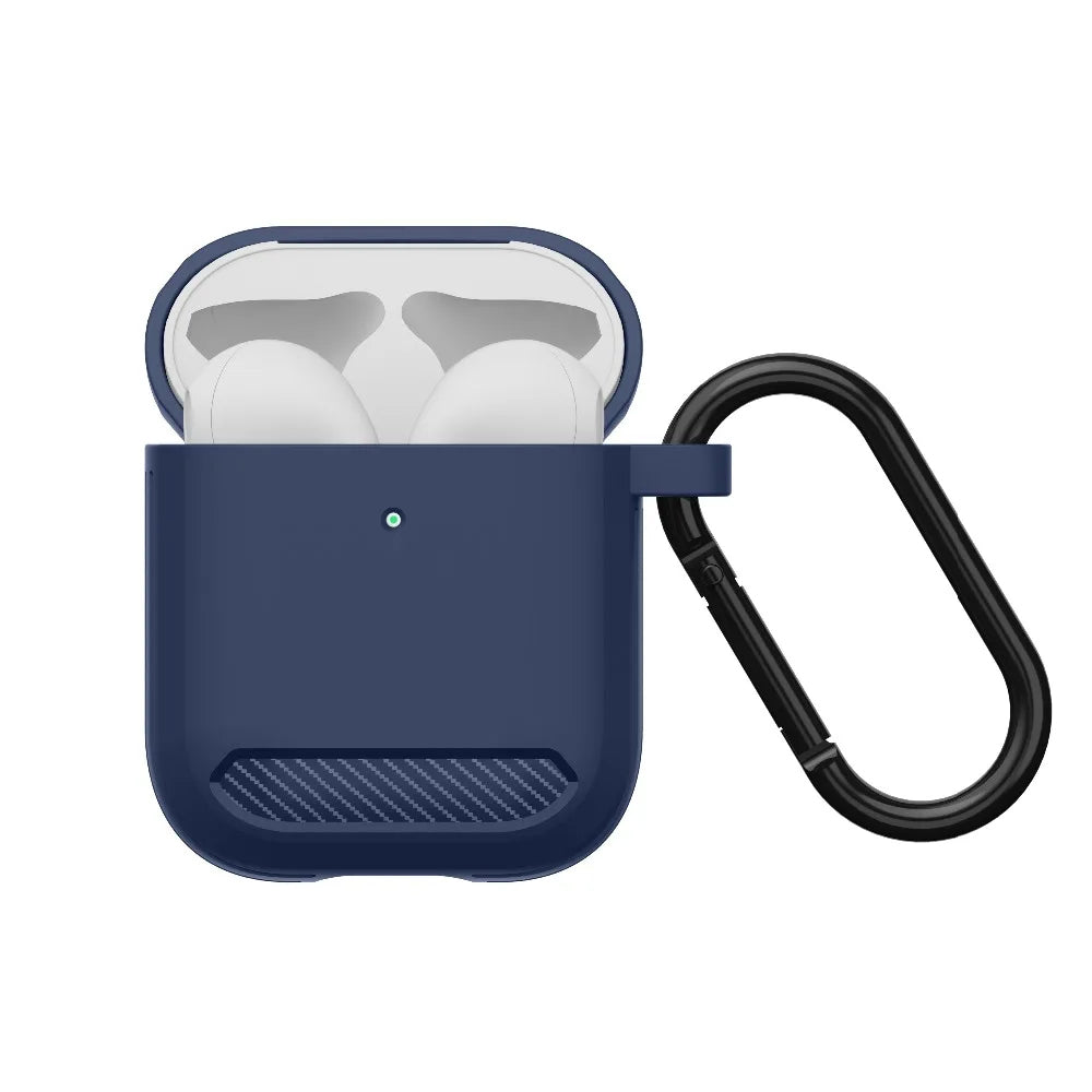 Capa Techsuit Carbon para Apple AirPods Gen 2 / Gen 1, Cinzento