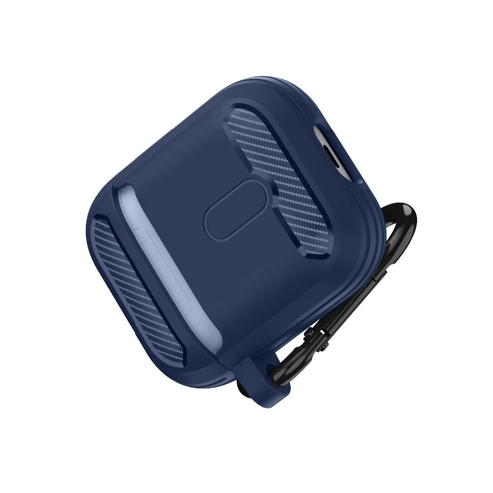 Capa Techsuit Carbon para Apple AirPods Gen 2 / Gen 1, Cinzento