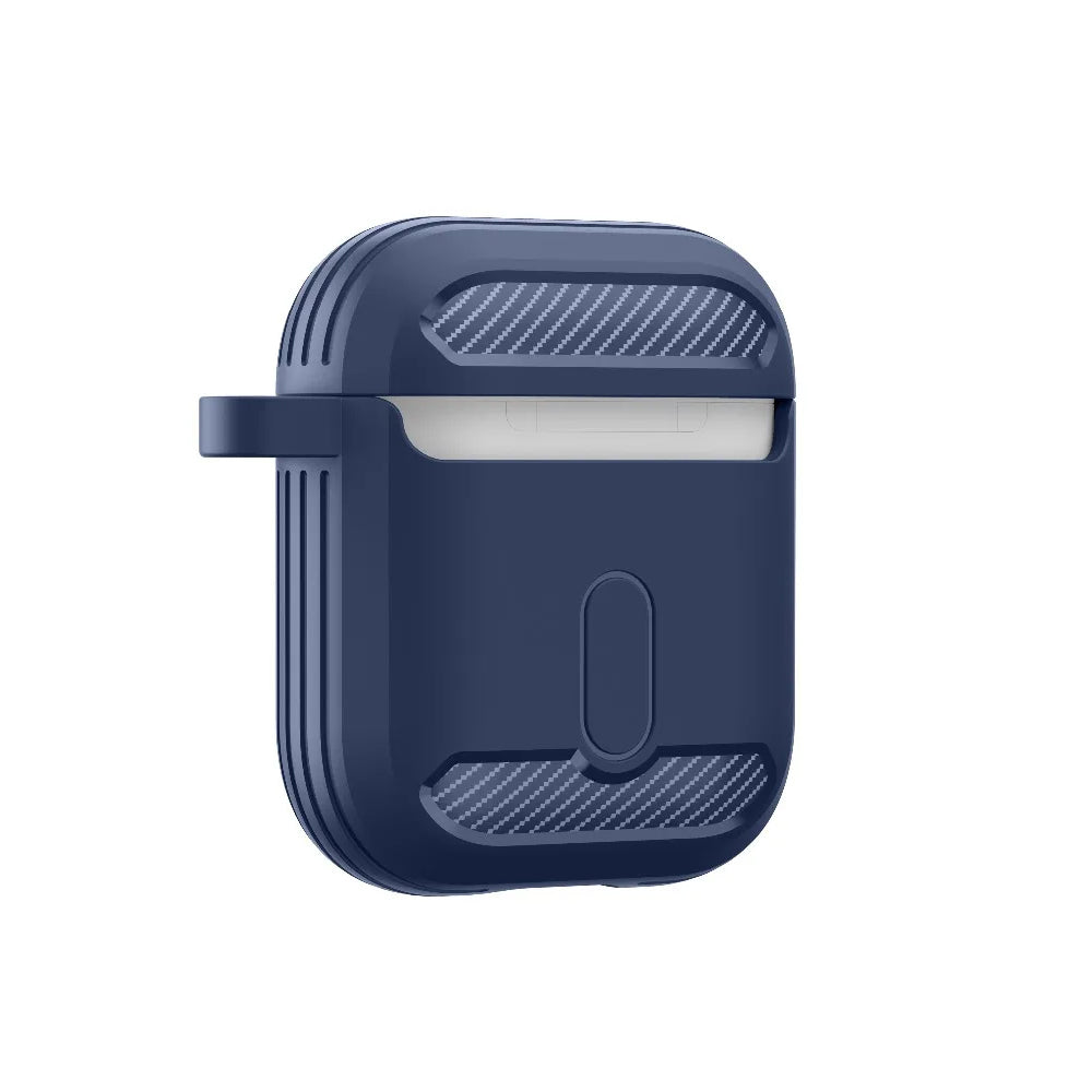Capa Techsuit Carbon para Apple AirPods Gen 2 / Gen 1, Cinzento