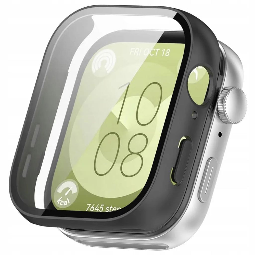 Capa Techsuit Defense360 Pro para Huawei Watch Fit 3, Preta