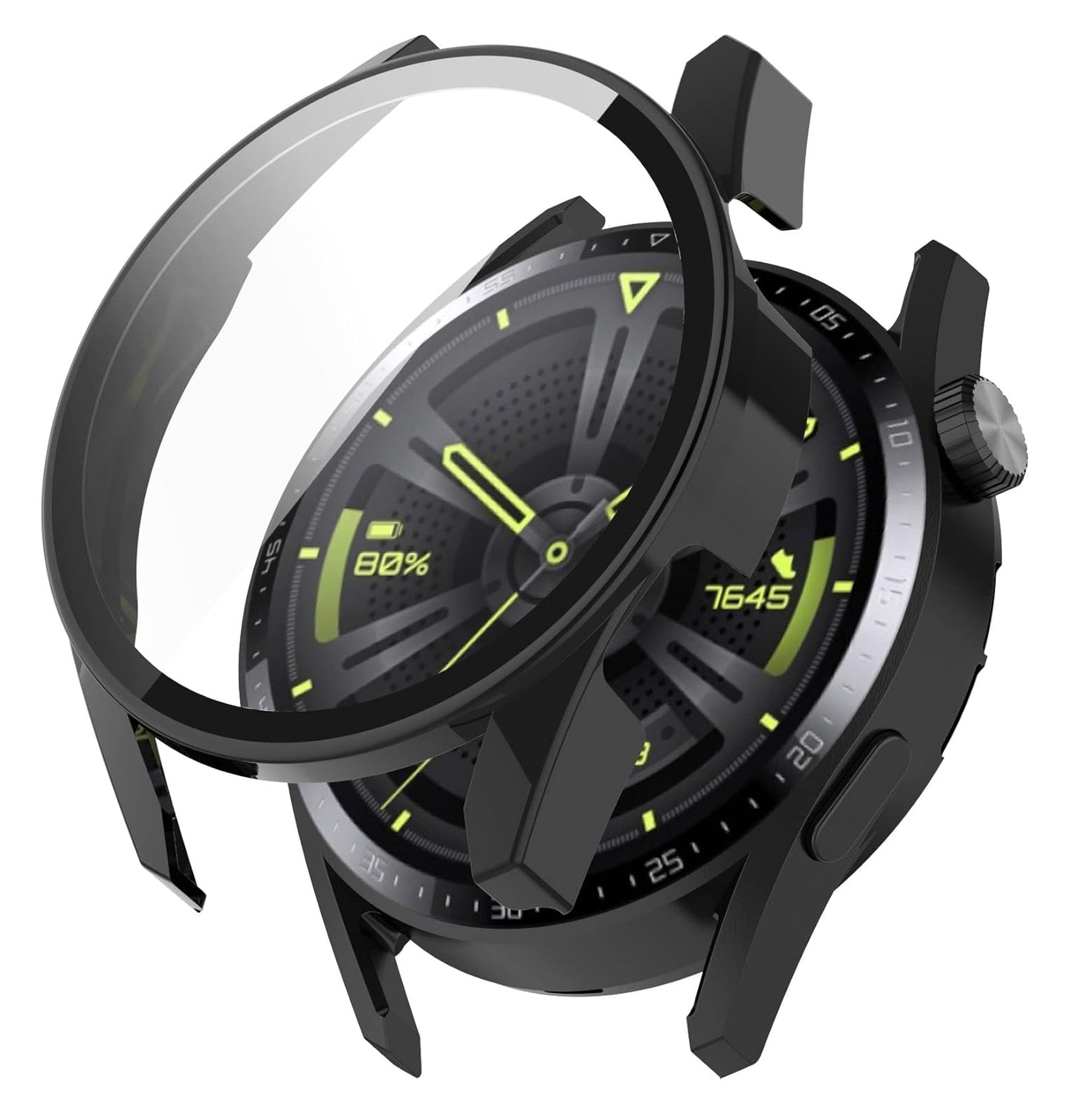 Capa Techsuit Defense360 Pro para Huawei Watch GT 3 46mm, Preta