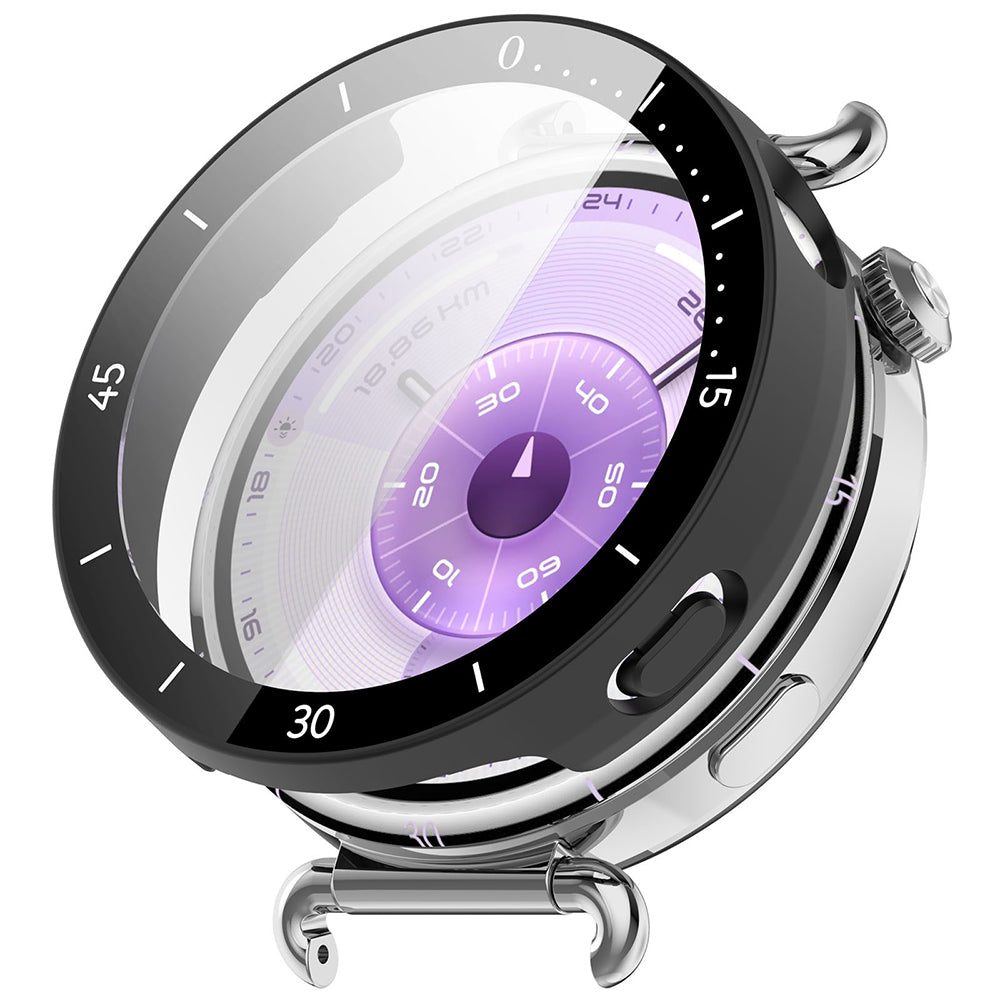 Capa Techsuit Defense360 Pro Bezel para Huawei Watch GT 6 41mm, Preta Fosca