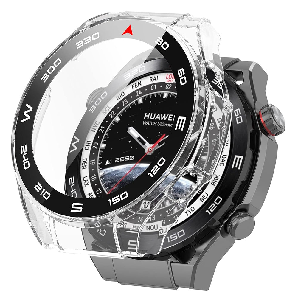 Techsuit Defense360 Pro Bezel Case for Huawei Watch Ultimate, Transparent