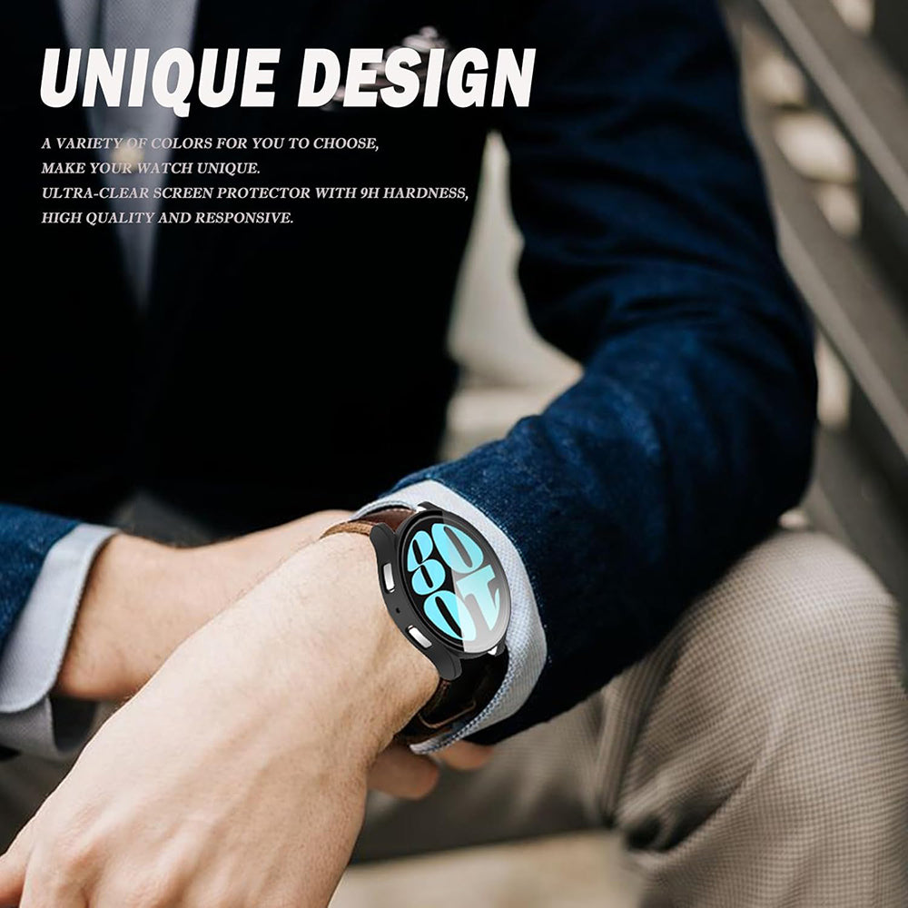 Capa Techsuit Defense360 Pro para Samsung Galaxy Watch6 44mm, Preta