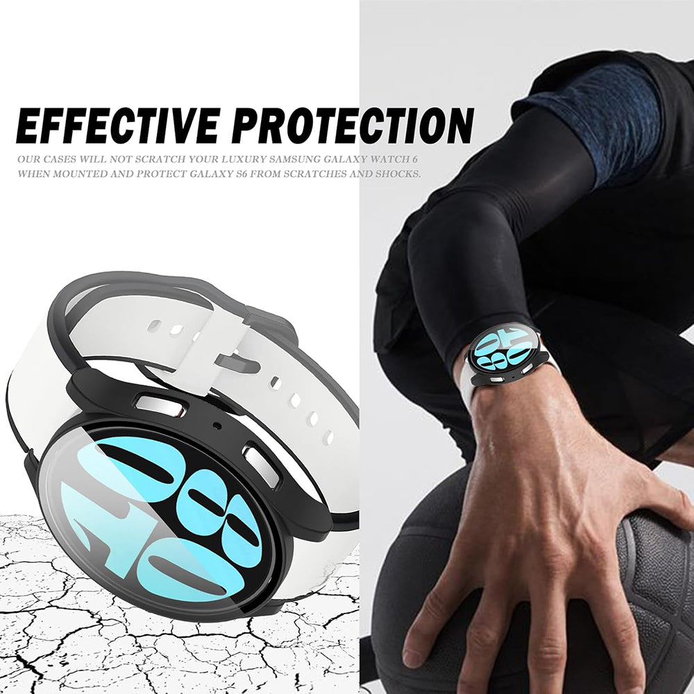 Capa Techsuit Defense360 Pro para Samsung Galaxy Watch6 44mm, Preta
