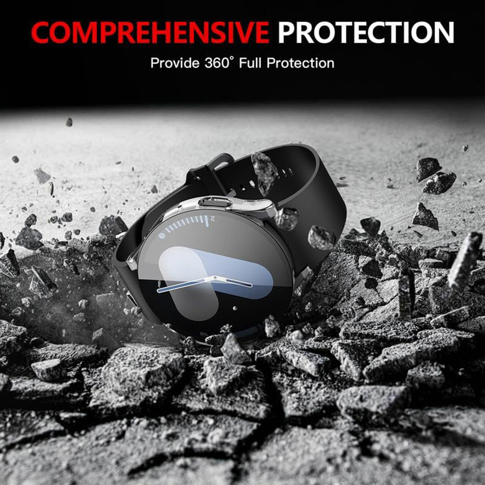 Techsuit Defense360 Pro Case for Samsung Galaxy Watch7 44mm, Transparent
