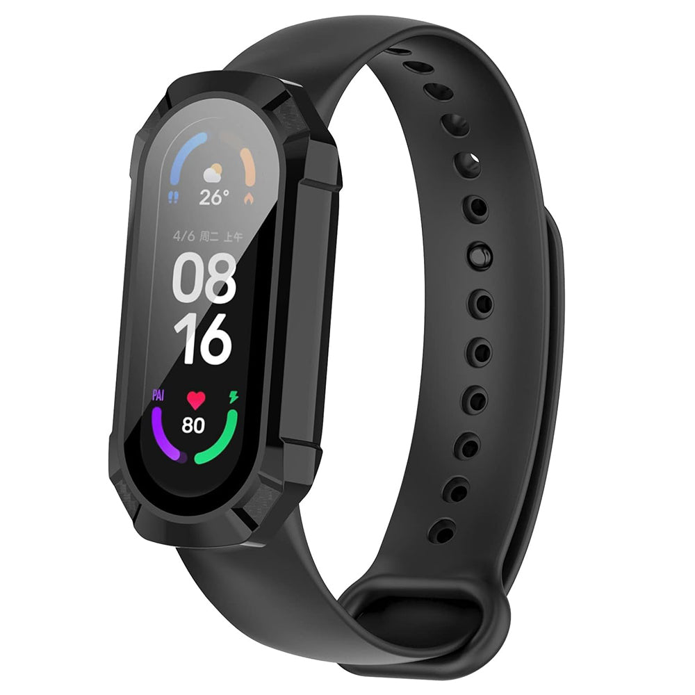 Capa Techsuit Defense360 Pro para Xiaomi Smart Band 6 / Band 5 / Band 4, Preta