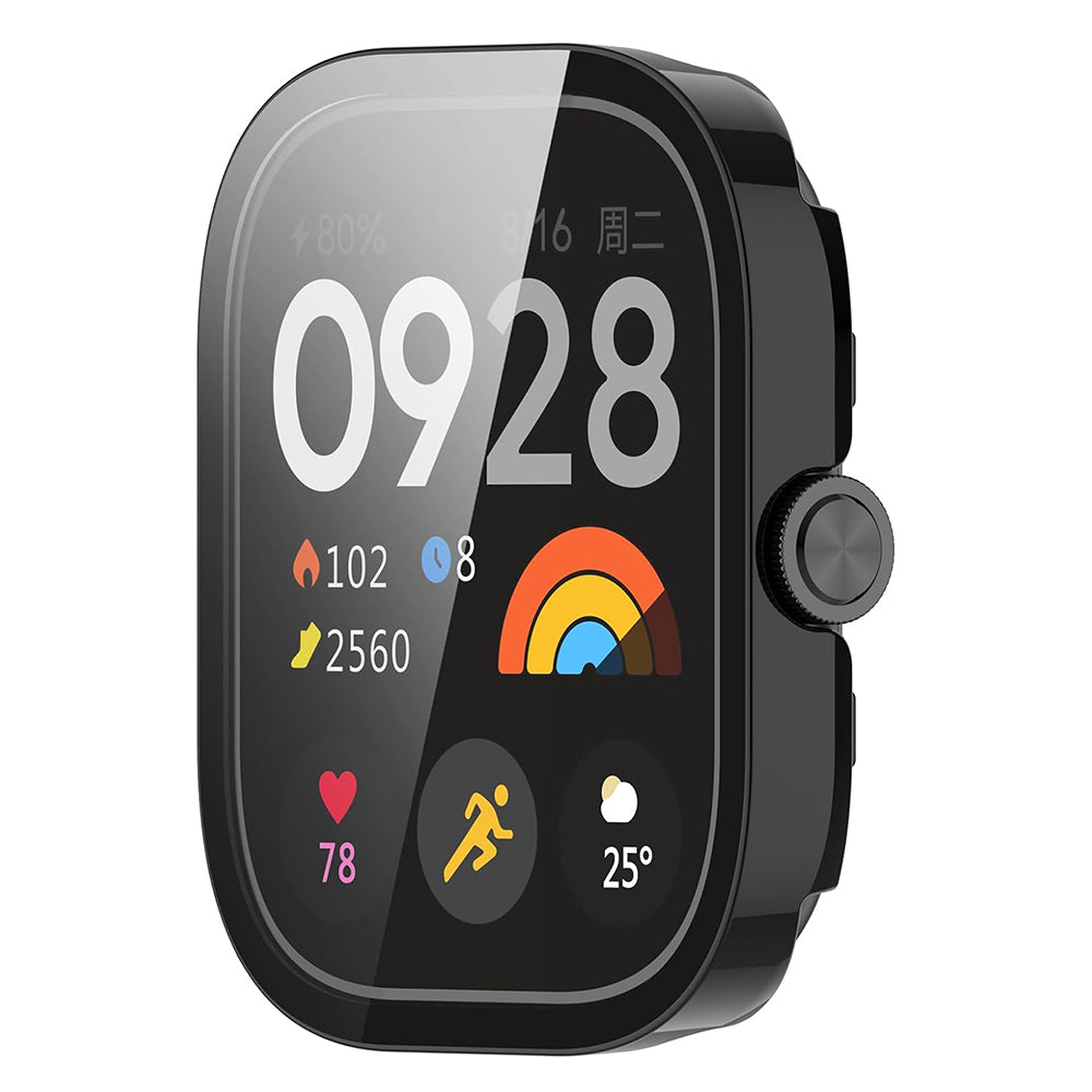 Capa Techsuit Defense360 Pro para Xiaomi Redmi Watch 4, Preta