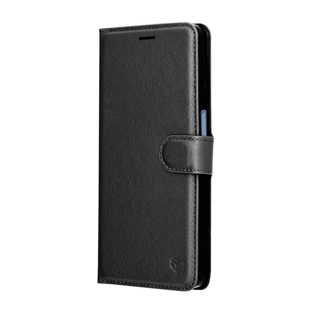 Capa para Samsung Galaxy A07 4G A075, Techsuit, Leather Folio, Preta