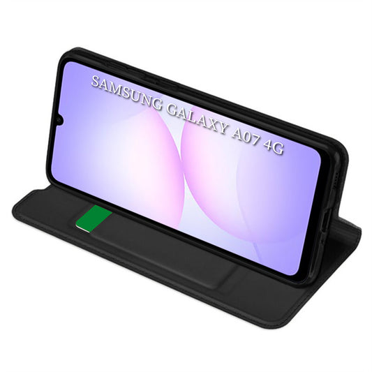 Capa para Samsung Galaxy A07 4G A075, Techsuit, Magskin Book, Preta