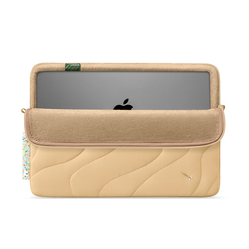 Capa Tomtoc Terra para Laptop 14 polegadas, Creme